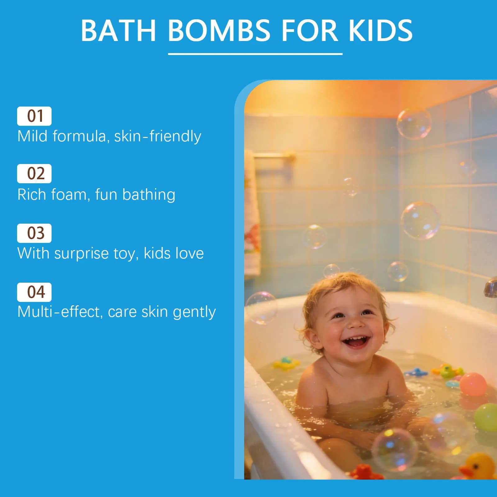Ensemble de boules de bain pour enfants, boule à bulles surprise, jouet océanique à l'intérieur, cadeau amusant caché pour garçons et filles, kit de bain relaxant pour les pieds, idéal pour les vacanc