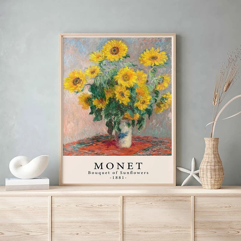 Affiche de l'artiste impressionniste Claude Monet, nénuphar, toile personnalisée, tableau d'art mural pour salon, décoration de la maison