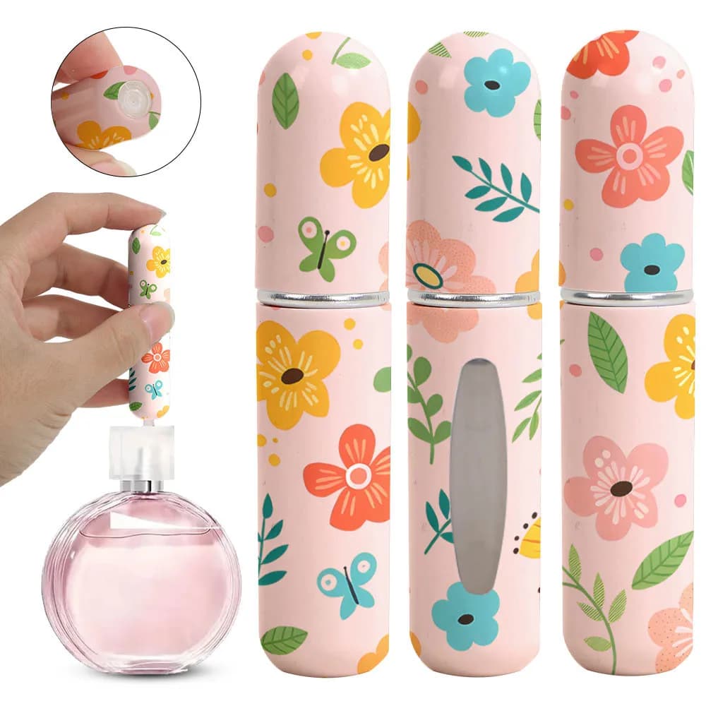 Récipient liquide rechargeable de parfum à remplissage inférieur de 5ml