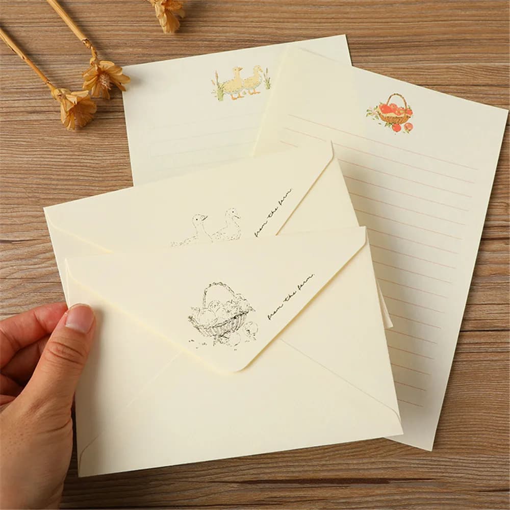 1 ensemble avec 3 enveloppes et papier A5, enveloppes cadeaux dorées pour invitations de mariage, papeterie professionnelle