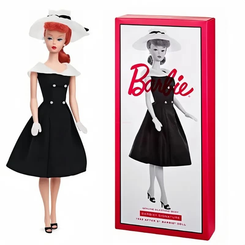 Véritable Barbie Signature or étiquette boîte-cadeau classique 1962 article de collection