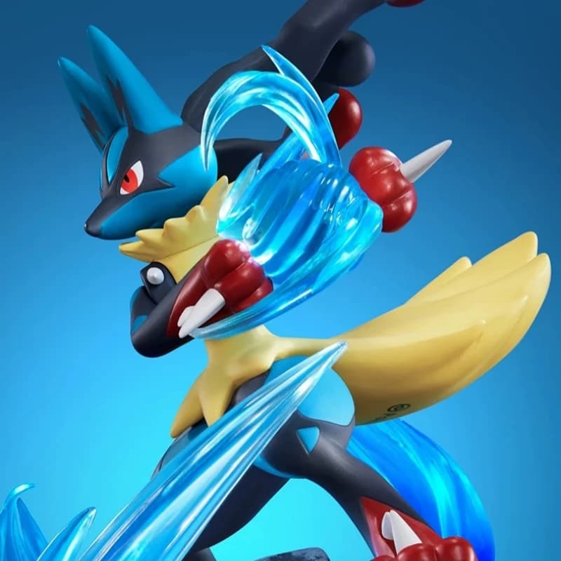 FUNISM Original Mega Lucario Pokémon Action Figure - Modèle de collection, jouet cadeau pour les fans