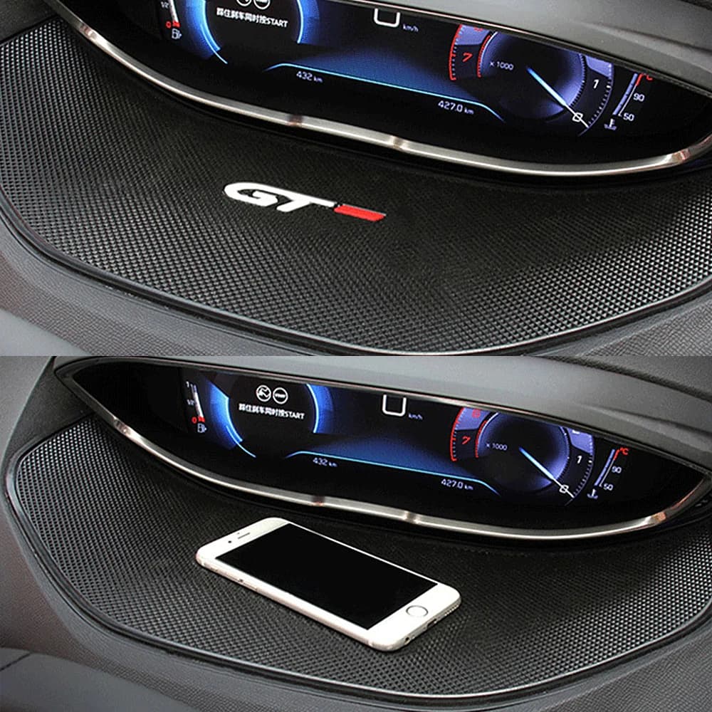 Coussin antidérapant décoratif pour Console d'instruments spéciale réaménagée, accessoires de voiture pour Peugeot 3008 GT 5008 2016 – 2023