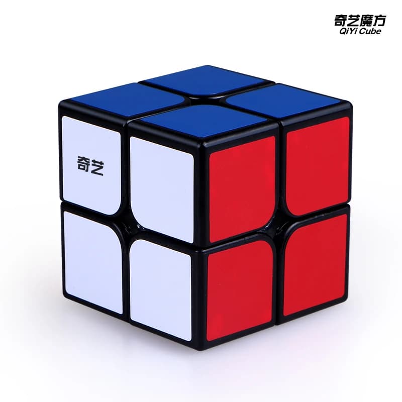 [ECube] QiYi QiDi 2x2 Cube de vitesse professionnelle jouets éducatifs pour débutants Puzzle Cube magique autocollants autocollant bébé enfants jouets