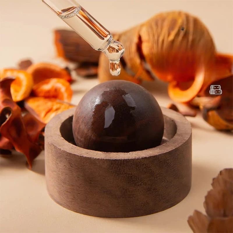 Diffuseur d'huiles essentielles pour voiture et maison - Fabriqué en bois, mini diffuseur de parfum naturel mignon, adapté à la chambre à coucher, au salon, à la salle de bain
