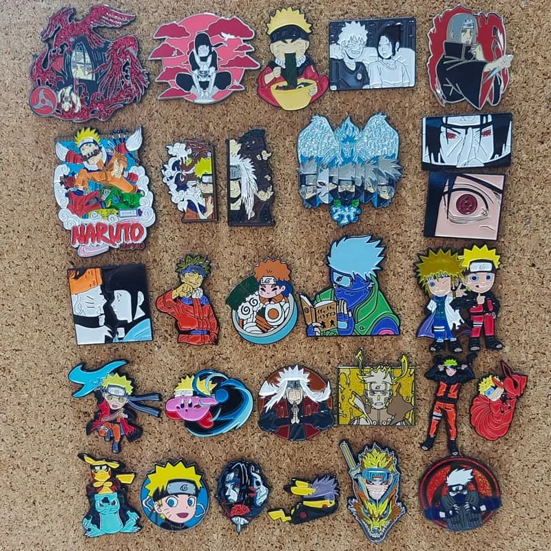 Uzumaki Akatsuki nuage rouge émail broche Naruto Anime broche revers Badges pour sacs à dos broches bijoux de mode accessoires cadeaux