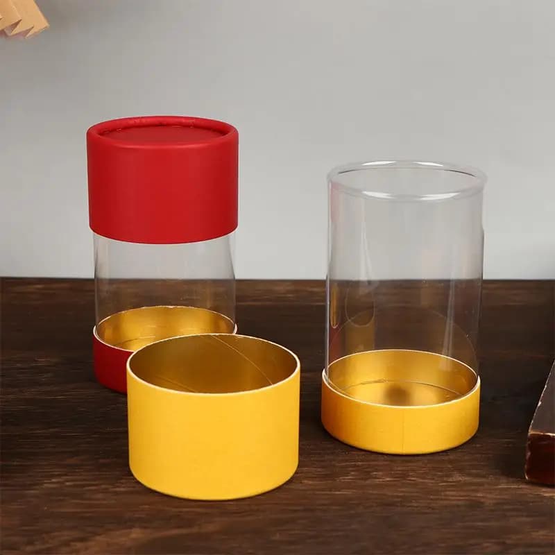 Boîte cylindrique artisanale pour le bricolage, les cadeaux de mariage, les flacons d'aromathérapie et les mélanges d'herbes ﻿