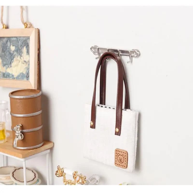 🛒 Sac à bandoulière en toile miniature pour maison de poupée, accessoires de vêtements de poupée, décoration de micro-scène, jouets de jeu d'imitation