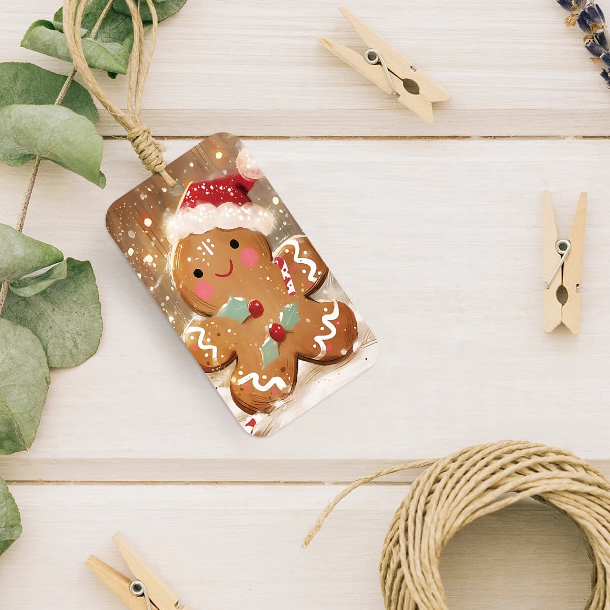 Étiquettes cadeaux de noël à motif de dessin animé
