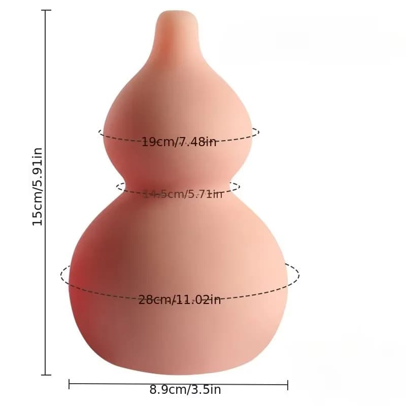 1 statue de gourde relaxante - Design unique et texture douce, idéale pour la décoration de la maison et les ornements de table F236-Wta