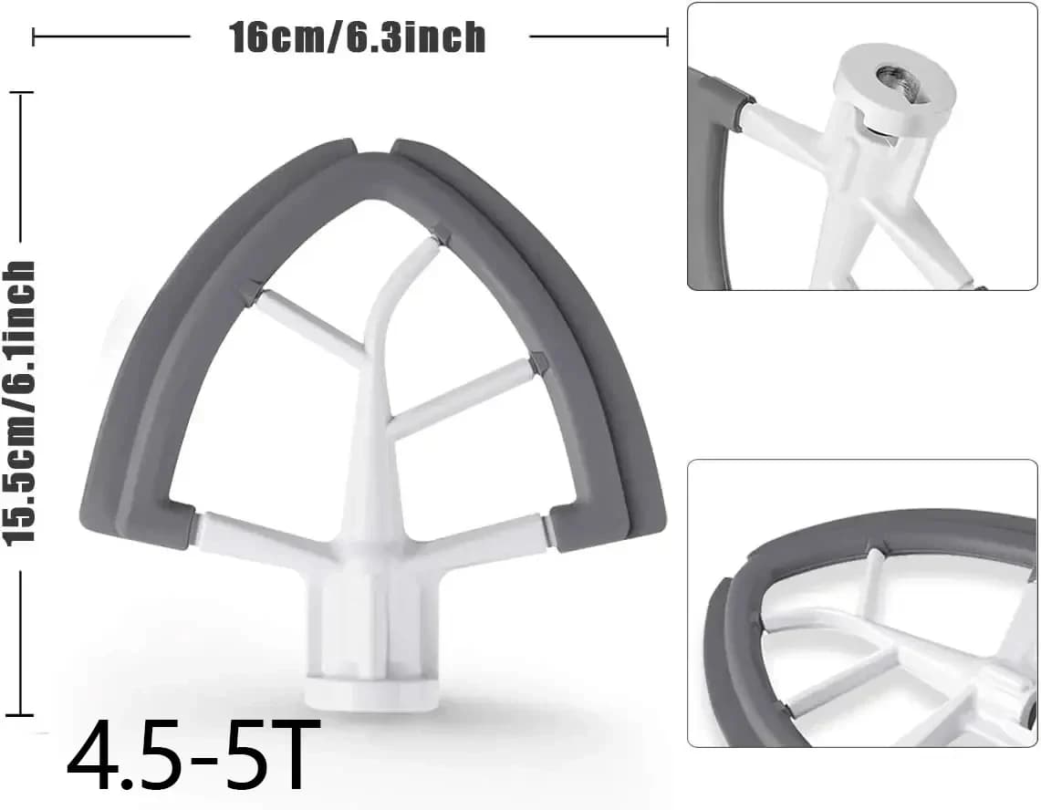 Accessoires en silicone de 4,5 à 5 pouces compatibles avec le batteur sur socle inclinable KitchenAid pour améliorer votre expérience de pâtisserie