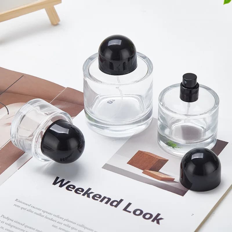 Flacon de parfum en verre vide avec pulvérisateur 30/50/100 ml – Contenant cosmétique portable pour sous-conditionnement de liquides