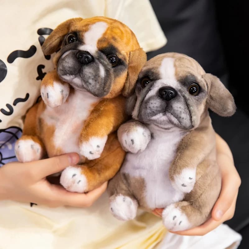 Jouet en peluche réaliste pour chiot caniche assis, chiot en peluche, animal de compagnie mignon et moelleux pour décoration de chambre, cadeau d'anniversaire pour enfants