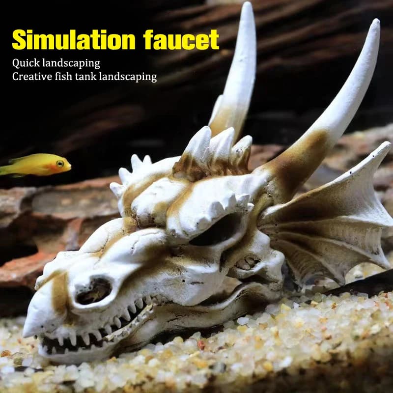 Modèle de crâne de dinosaure réaliste en résine fossile VelDynraptor