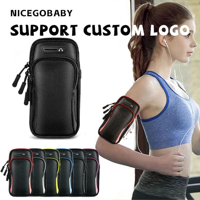 Sac de bras de téléphone de course pour hommes et femmes, sangle de bras, manchon de bras de sport, sac de poignet d'artefact, équipement d'extérieur léger et étanche