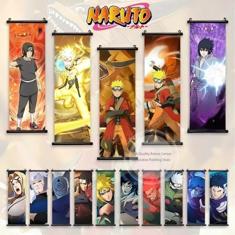 Toile d'art mural Naruto Hatake Kakashi, décoration de maison, Uchiha Itachi, peinture suspendue, Namikaze Minato, image en défilement, affiche d'anime