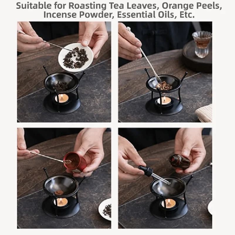 Diffuseur d'huiles essentielles créatif, brûleur d'aromathérapie rétro portable, porte-bougie décoratif, support chauffant pour bougie, décoration d'intérieur