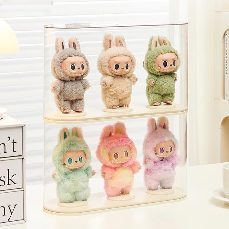 Labubu – boîte d'exposition pour poupée en peluche
