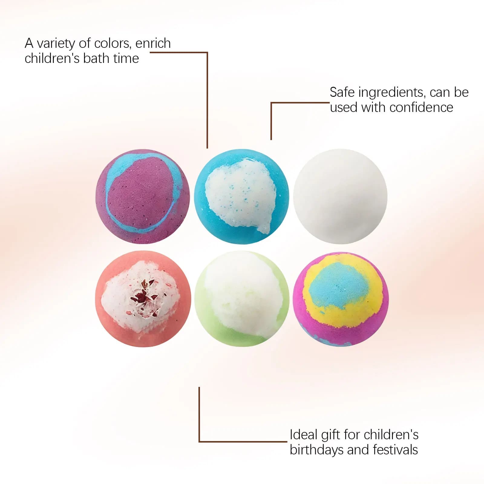Ensemble de boules de bain pour enfants, boule à bulles surprise, jouet océanique à l'intérieur, cadeau amusant caché pour garçons et filles, kit de bain relaxant pour les pieds, idéal pour les vacanc