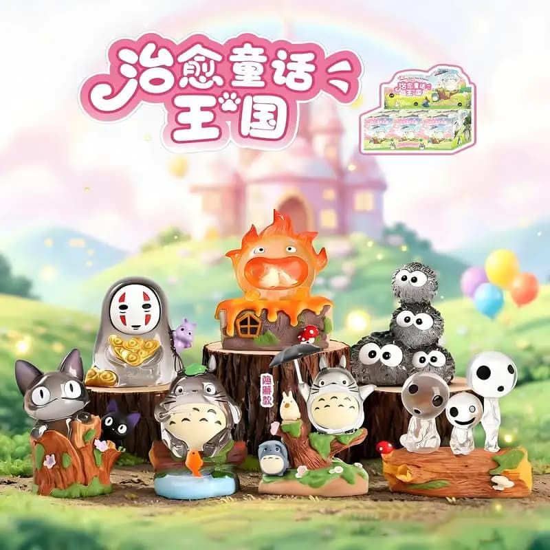 Boîte Mystère Surprise : Figurines Anime Mini Lumineuses pour Bureau, Thème Royaume Féerique, Décoration Maison, Cadeau de Collection pour Fans d'Anime