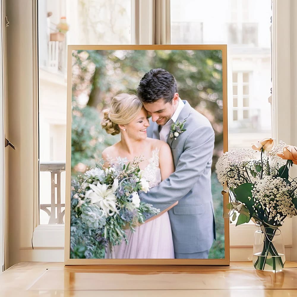 Affiche personnalisée avec image de votre photo imprimée, art personnalisé pour mariage, vie familiale, photo, cadeau, décoration de salle