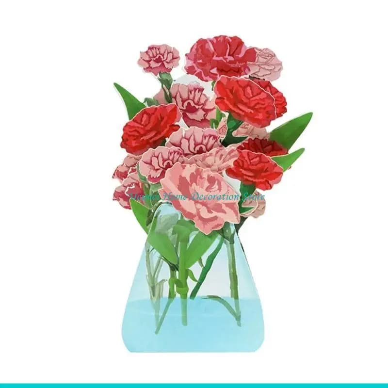 H7BF – cartes vœux Pop-up avec enveloppe, pour noël, saint-valentin, anniversaire, mariage, cadeau fête des mères