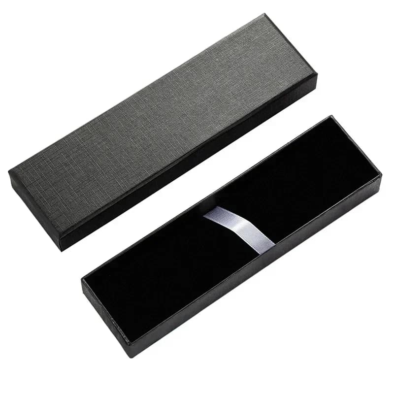 Boîte-cadeau pour stylo vide, 1 pièce, boîte à stylos rectangulaire, boîte de couverture, fontaine à bille, boîte d'exposition de bijoux, fournitures de papeterie