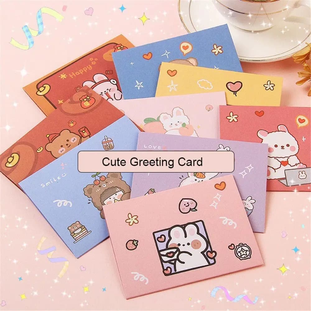 Enveloppe de bénédiction de carte d'anniversaire de dessin animé mignon