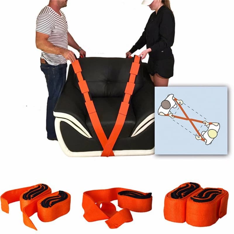 Sangle de levage pour 2 déménageurs, 2 sangles de déplacement Tat, déplacer, soulever, transporter et sécuriser les meubles, appareils électroménagers, rapAmazing Safely