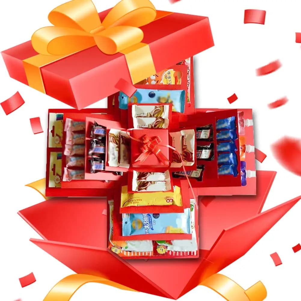 Boîte d'explosion Surprise, bricolage, facile à installer, créative, adaptée comme cadeau pour la saint-valentin, anniversaire, mariage et anniversaire