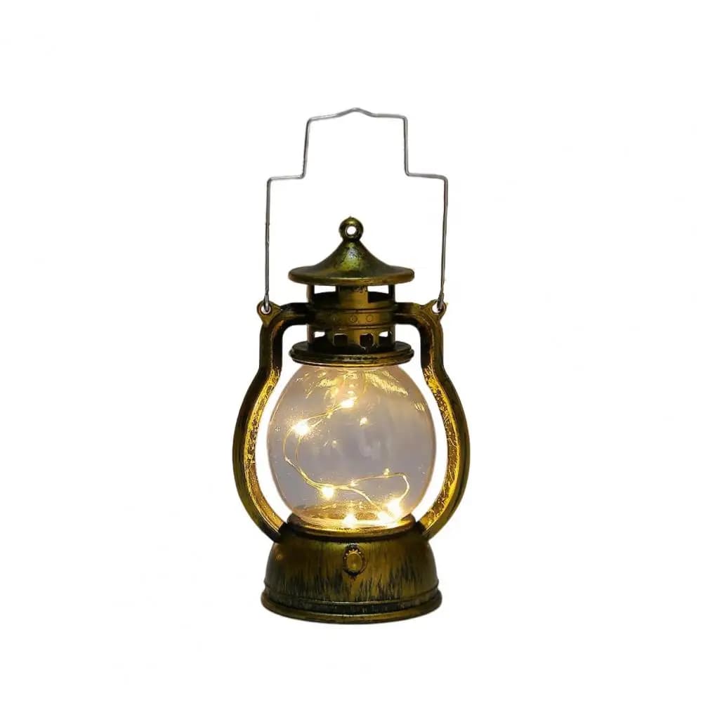 Lanterne rétro LED lampe à bougie lumière douce décorative Portable Vintage