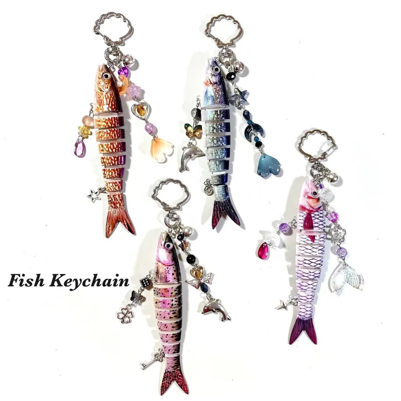 Porte-clés leurre de pêche avec breloque, breloque pour sac de pêche, cadeau pour père