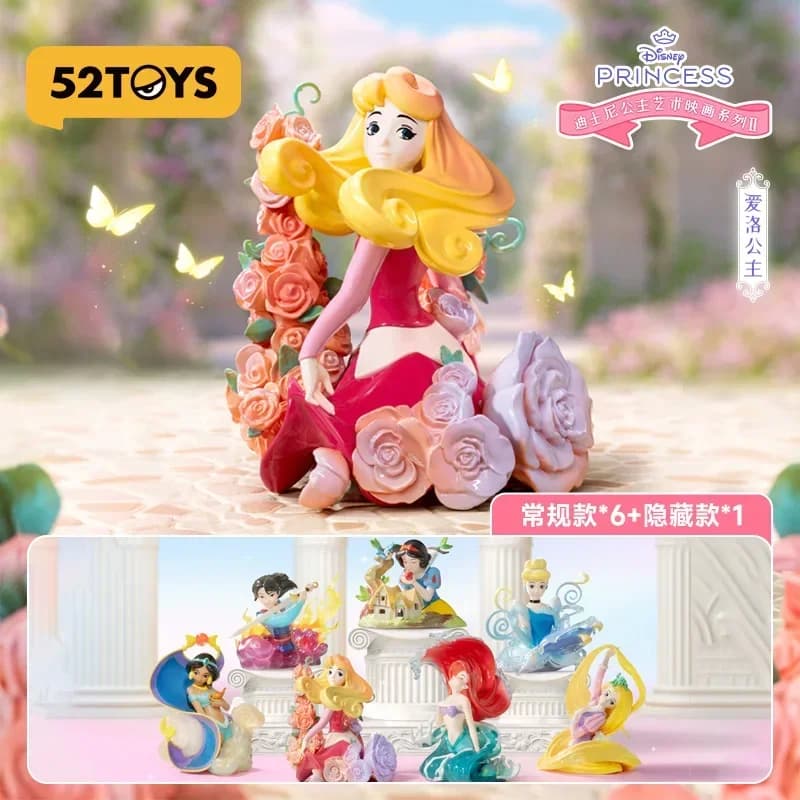 Série 2 de figurines Disney Princess Art Film, Boîte mystère, Sac surprise, Boîte mystère, Boîte surprise, Figurine d'action, Modèle mignon