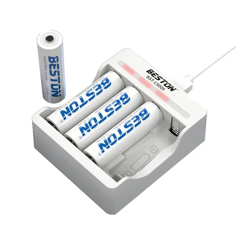 Chargeur intelligent de batterie autonome pour Nilaissée, NiCd, AA, AA, AA, AAA, aste 24.com avec pipeline 5V, charge rapide 1.2V, 8 emplacements USB