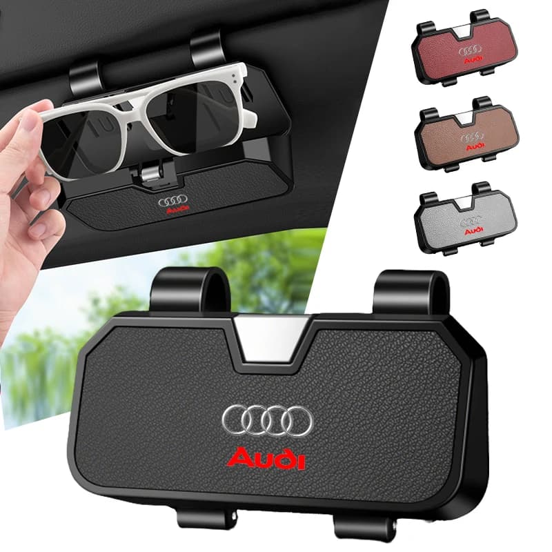 Clip de fixation pour lunettes de soleil, support de rangement pour lunettes, pour Audi A4 B5 B6 A3 8P 8V 8L A5 A6 C6 C5 A1 A7 A8 Q2 Q3 TT, accessoire auto