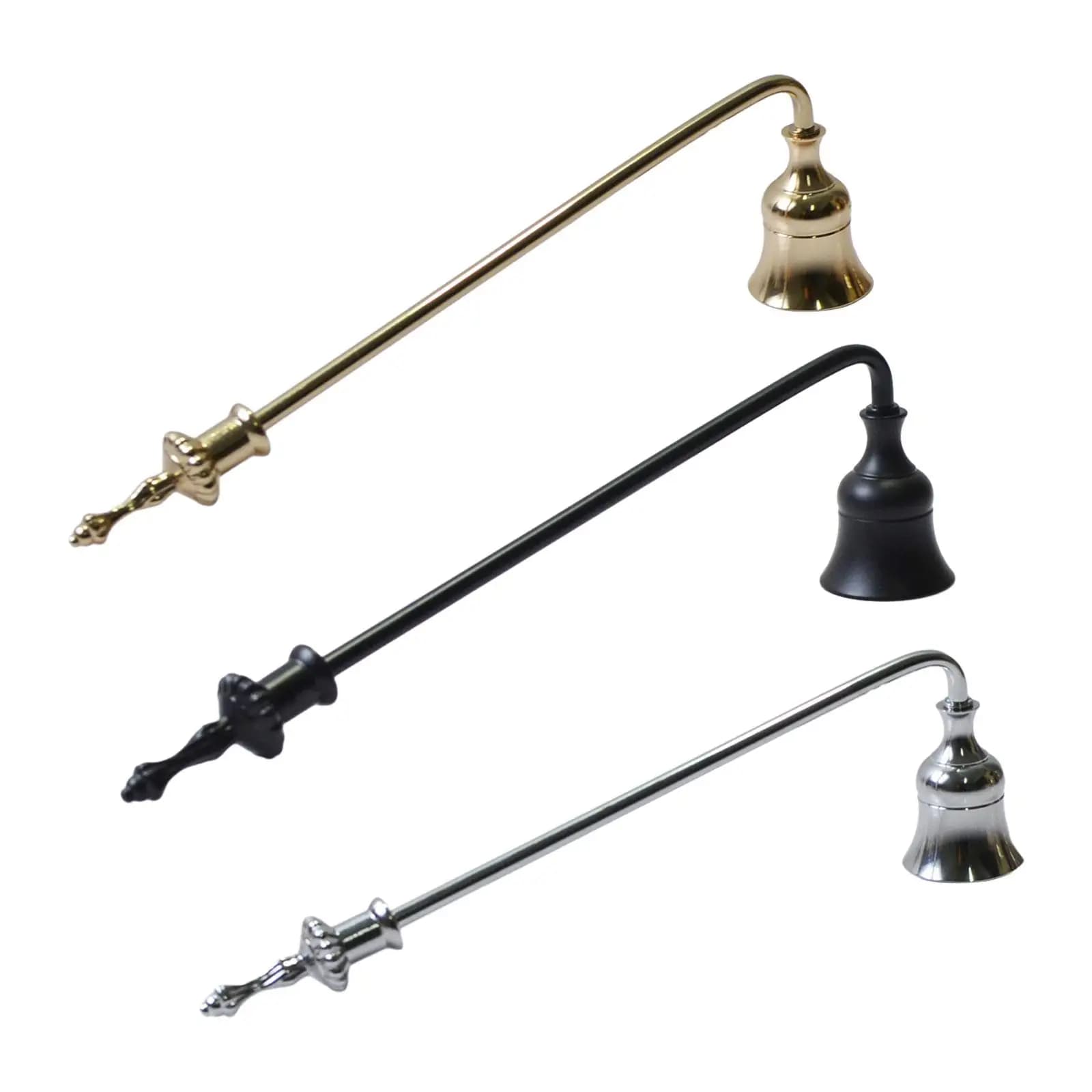 Outil de tabac à priser pour les amateurs de bougies, extincteur à bougies, matériau métallique décoratif, accessoires multifonctions, 9 po de long