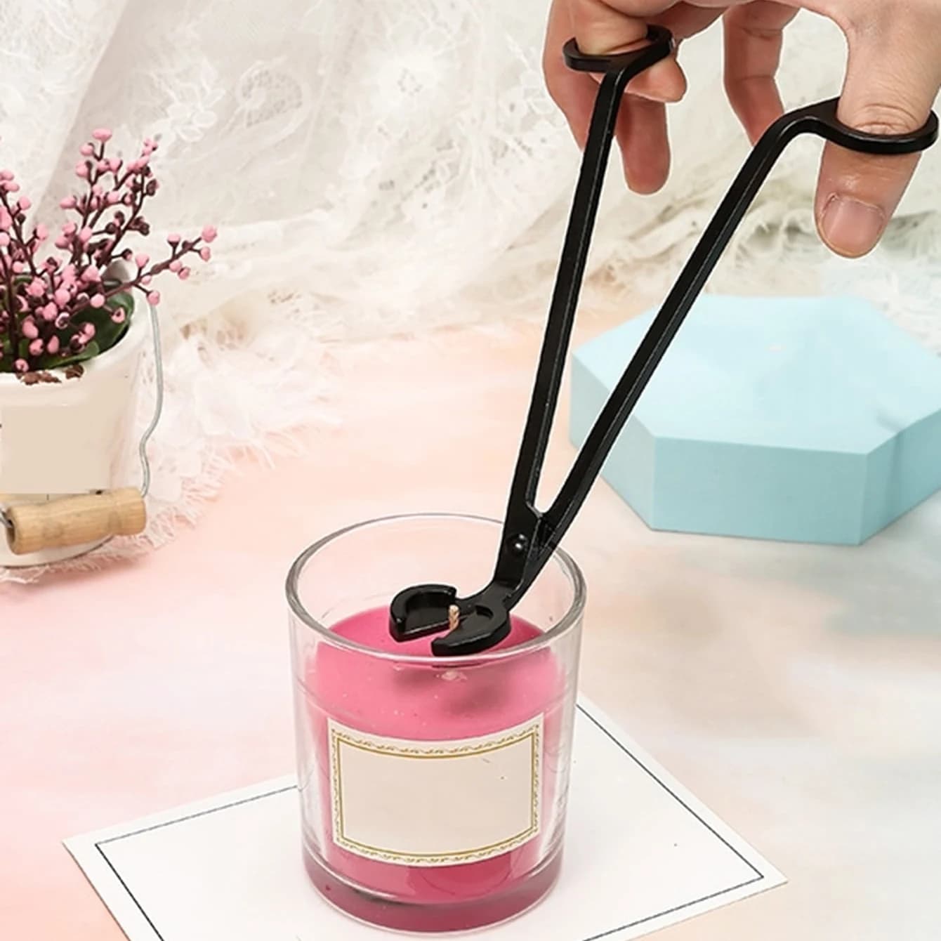 Cisailles à mèche pour bougie parfumée, 1 pièce