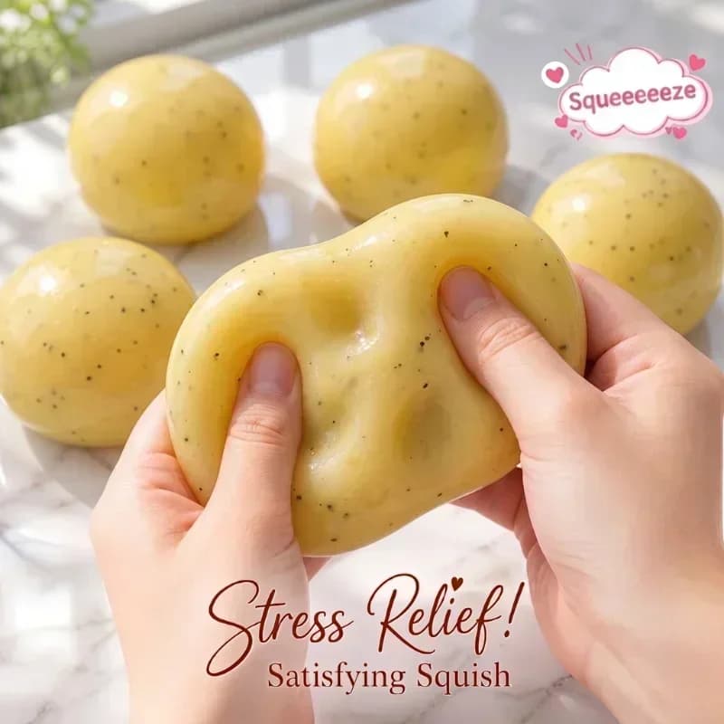 Jouet à presser artisanal en forme de purée de pommes de terre Vaseline, amusant, moelleux, pour la décompression, décoration d'intérieur, cadeaux, jouet réaliste et doux pour soulager le stress