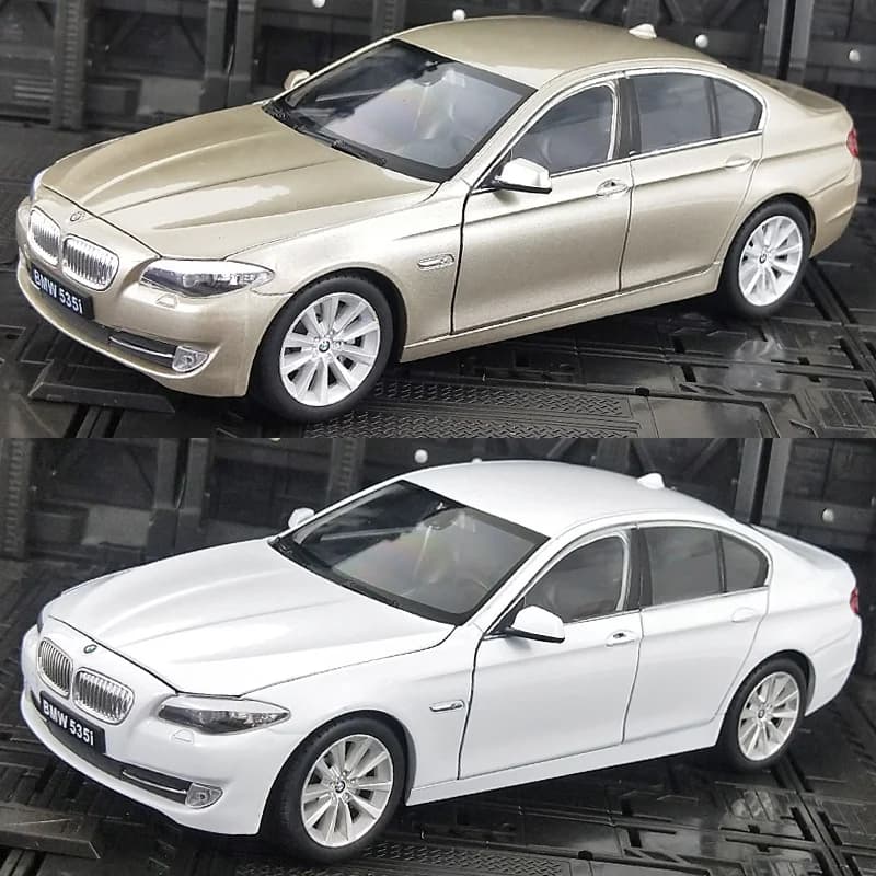 Modèle de voiture en alliage de simulation BMW 535i, ornements en métal, collections de jouets de Noël, cadeaux pour amis et enfants, 1:24