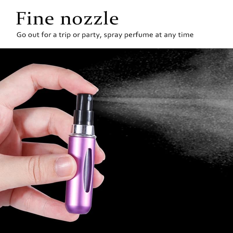 Mini Bouteille de sexuellement Portable, Flcopropriété Cosmétique, Vaporisateur, Conteneur de Pulvérisation, pour Voyage, Tous les Jours, HI, 8ml /5ml