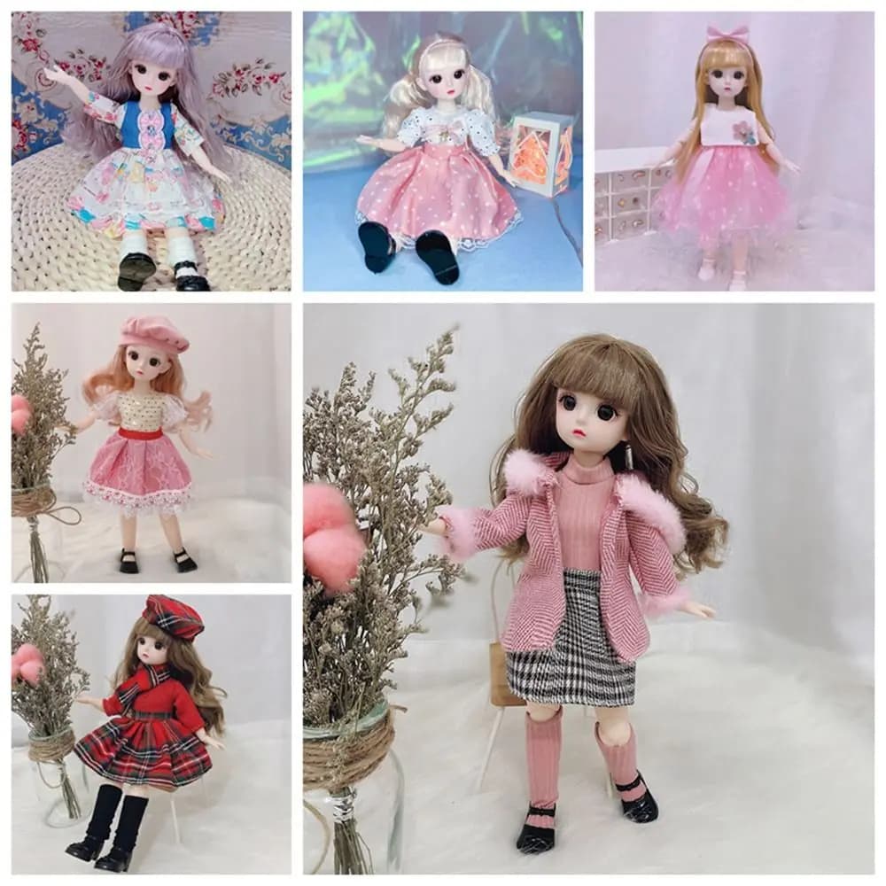 Poupée mignonne, jolis vêtements