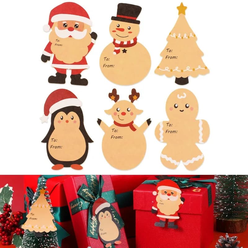 Étiquettes autocollantes de Noël pour cadeaux