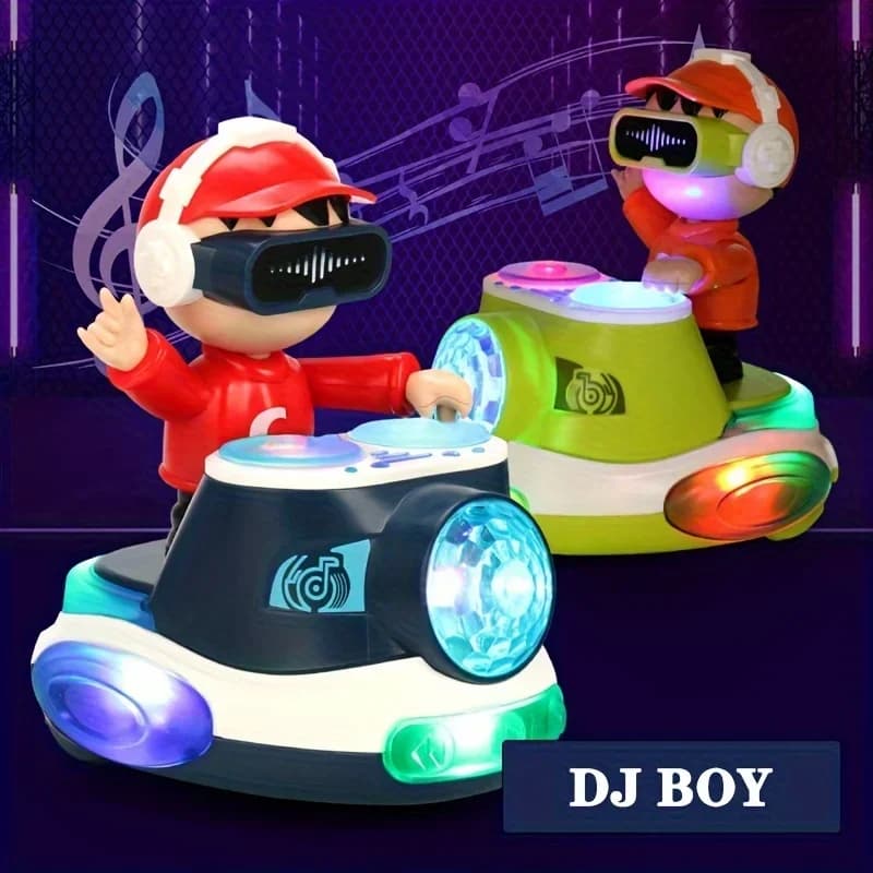 Jouets musicaux rebondissants DJ pour bébé, jouet de temps du ventre, jouet musical éducatif précoce, cadeau d'anniversaire sensoriel pour garçons et filles