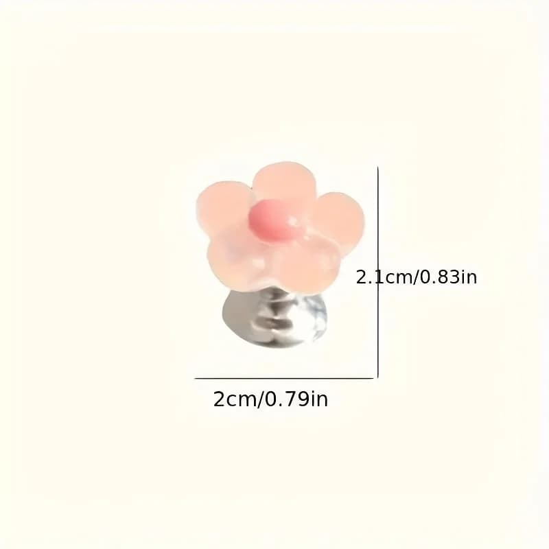 Poignée de chasse d'eau florale essentielle pour salle de bain - accessoire