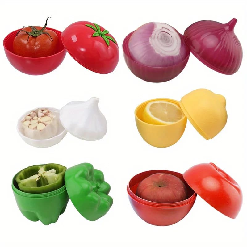 Boîte de stockage des aliments en plastique, boîte scellée pour légumes et fruits, bac à légumes de cuisine, conteneurs pour cebollère, ail, poivre vert, outils de stockage frais