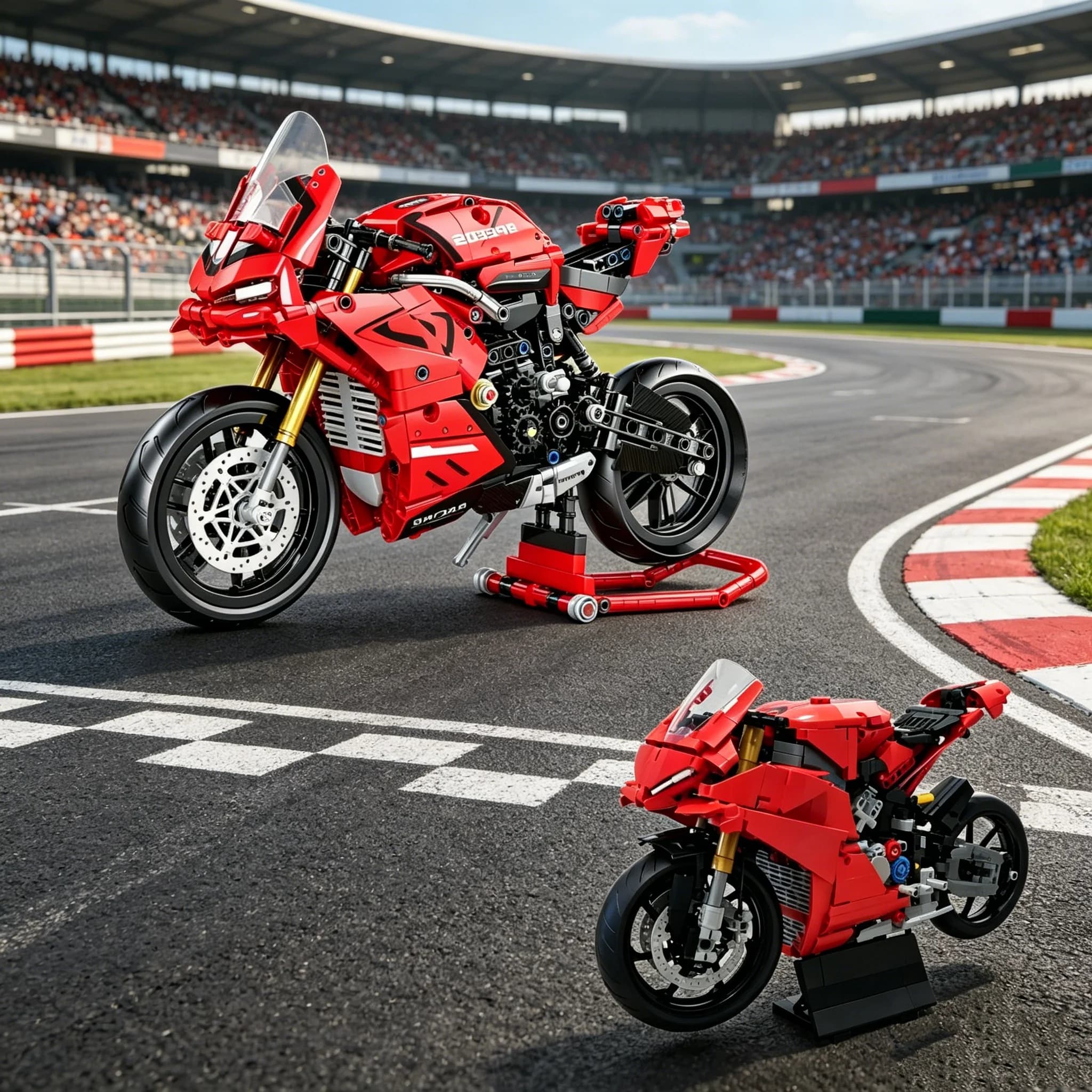 Cadeau technique pour motard : Modèle de moto de course V4S, voiture de sport CITY, modèle de vitesse
