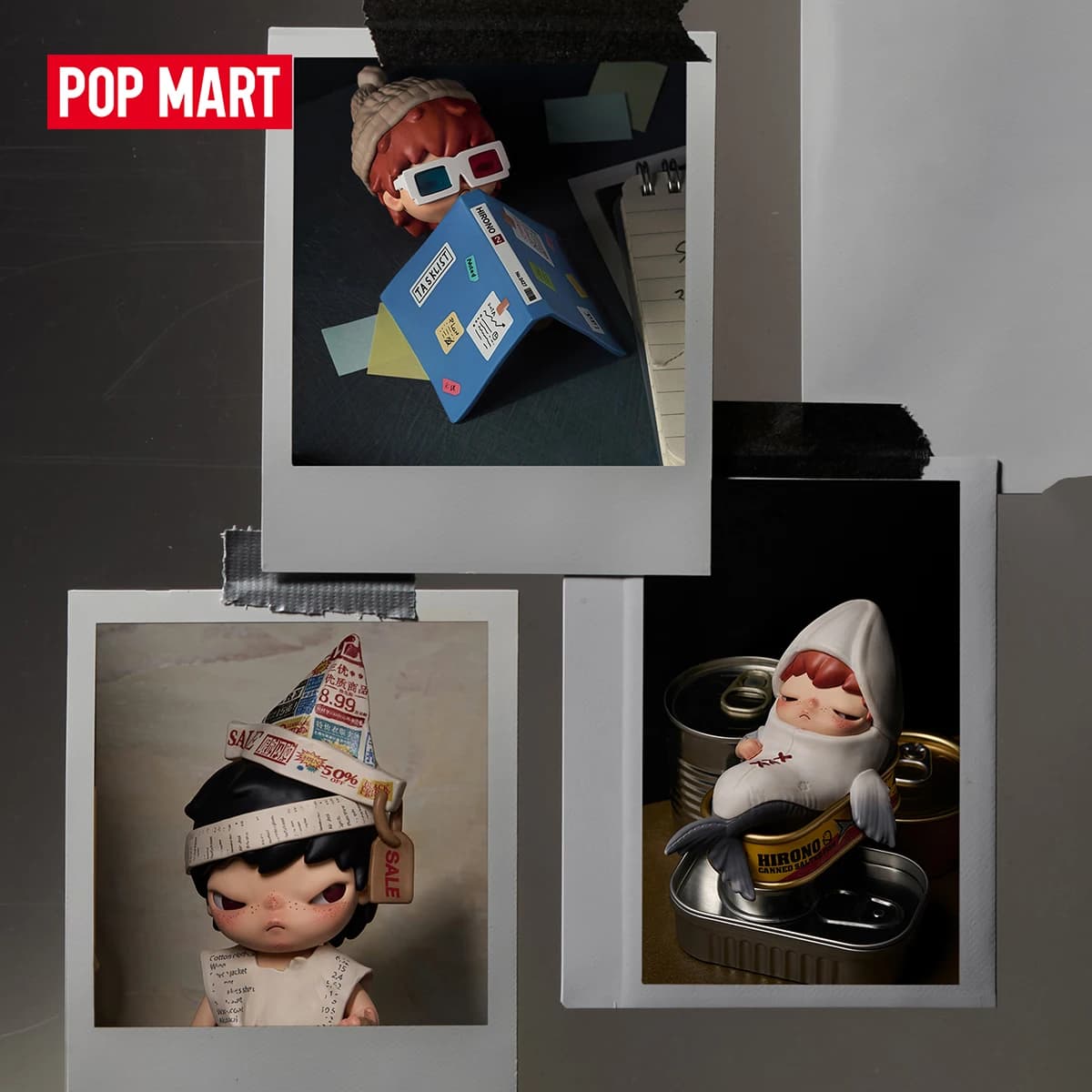 【EU EXCLD】POP MART Hirono Tamed Wildgrass Series Figures 1/12PCS ox Blindbox Figurine de collection Cadeau mignon Boîtes mystères