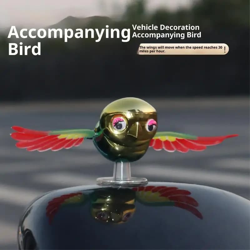 Jouet d'oiseau suspendu interactif, compagnon de voiture électrique à la mode, cadeau d'anniversaire pour enfants, accessoire de décoration de véhicule pour garçons et filles