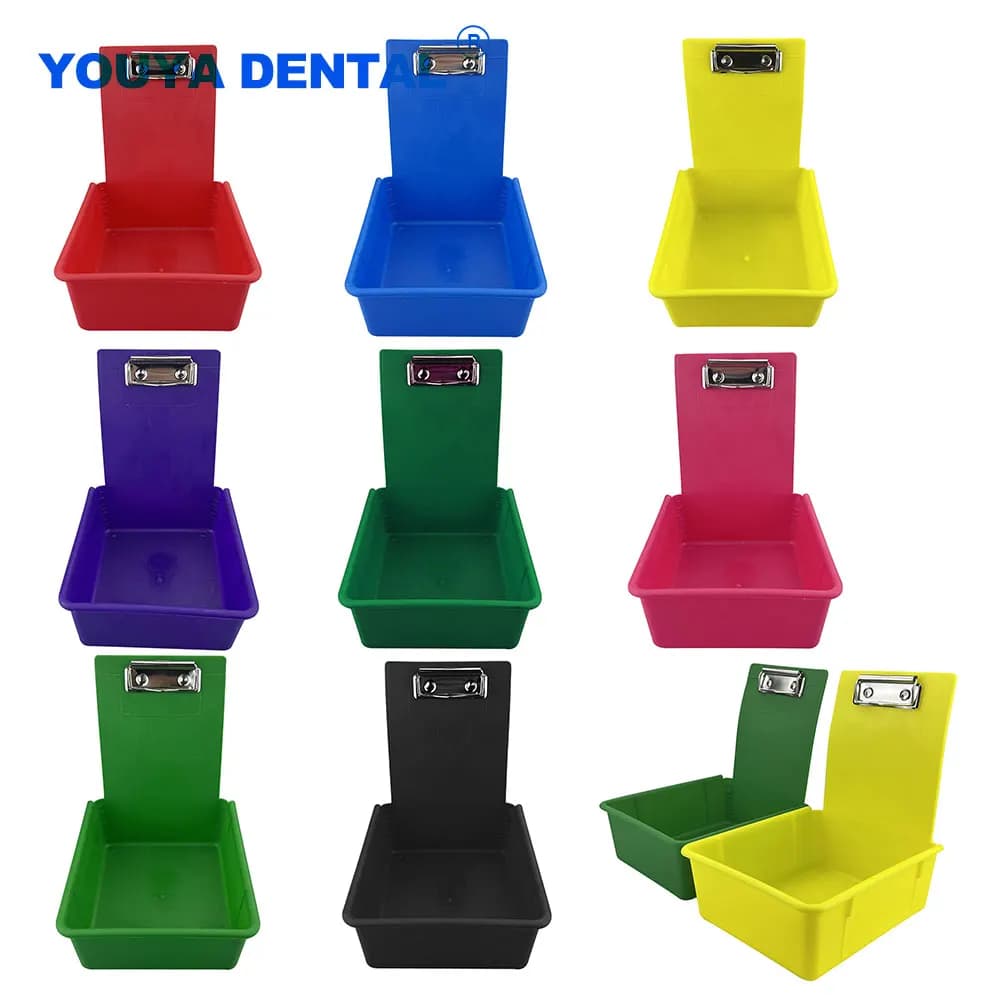 Boîte de rangement de laboratoire dentaire, plateau de travail, mallette de rangement Durable pour clinique, laboratoire dentaire, outils de dentiste, matériau plastique 1 pièce