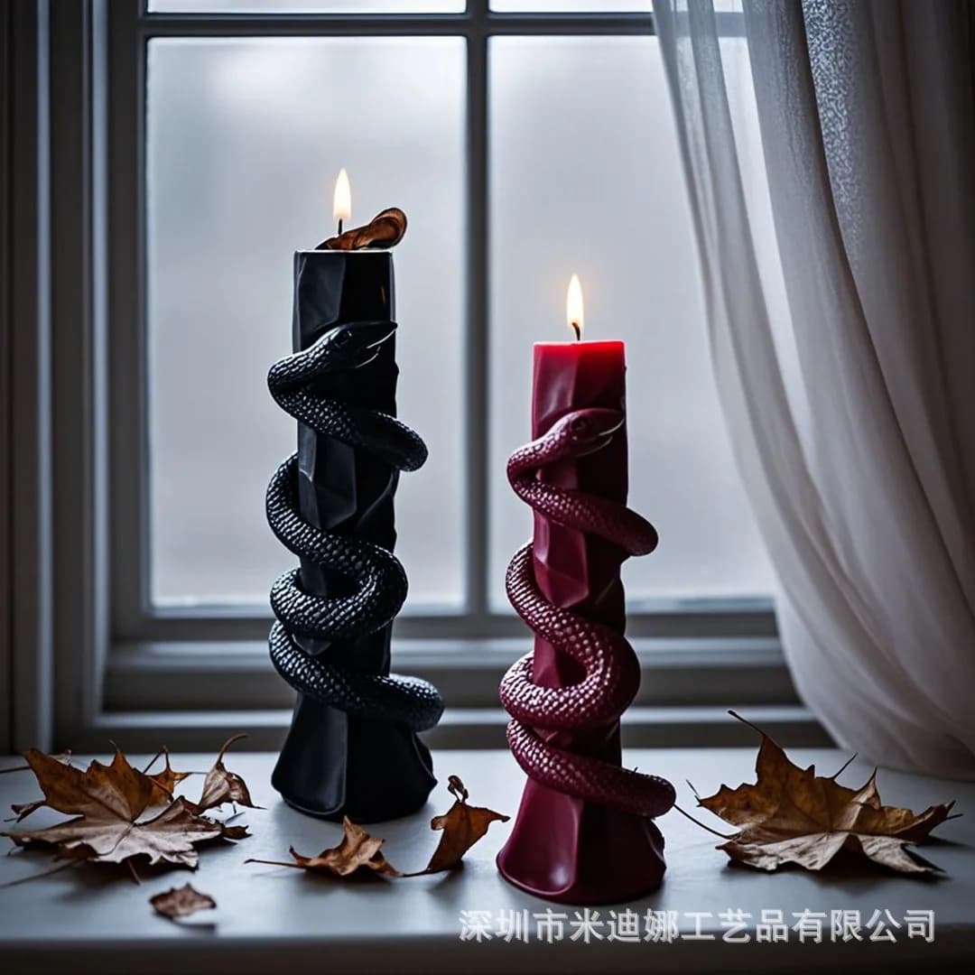Bougie Serpent créative